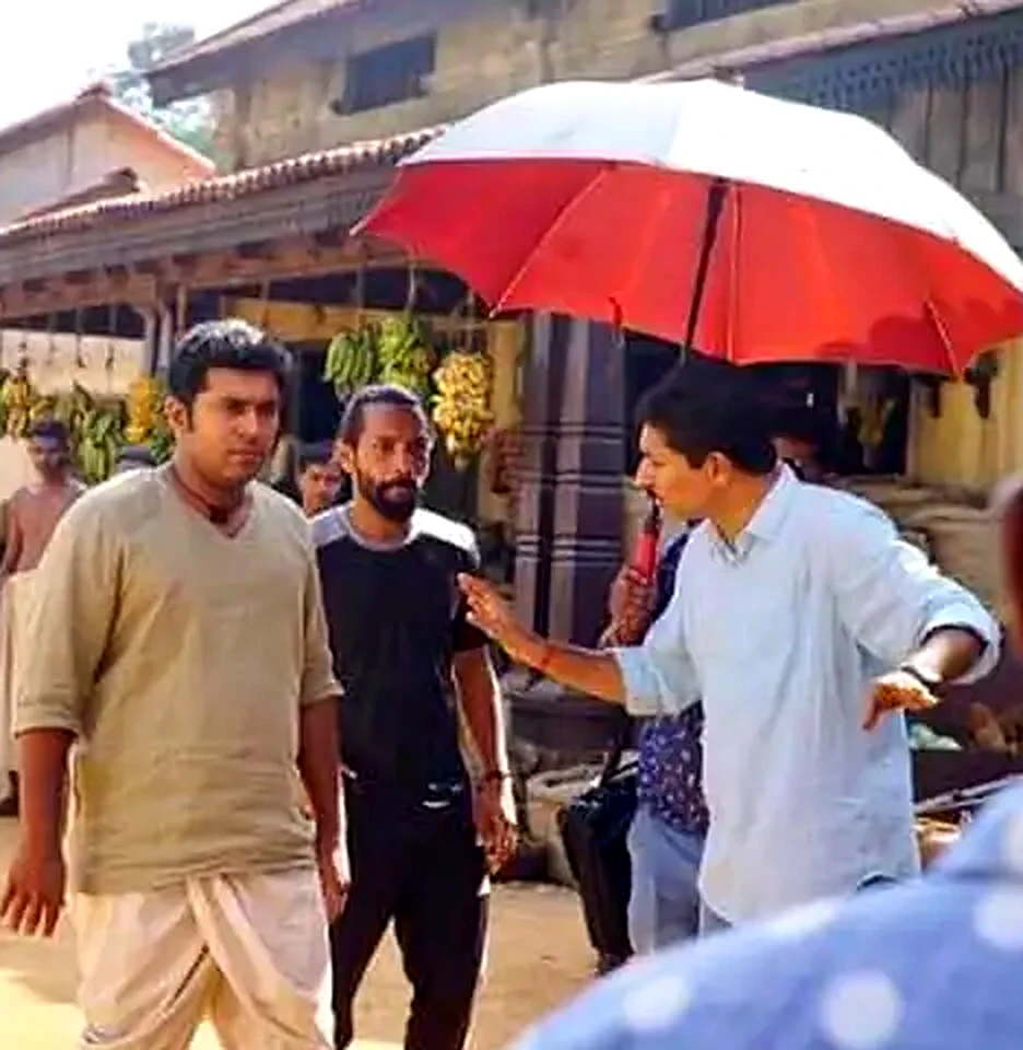 On a film set