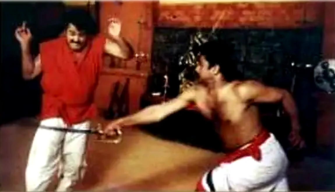 Kalaripayattu sequence from a film