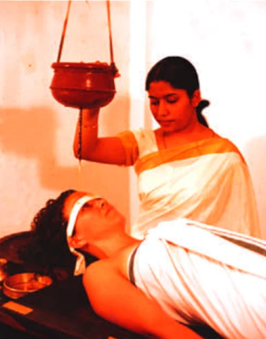 Shirodhara at CVN Kalari